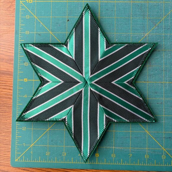 Star Tree Topper from re-purposed necktie - Picture 7 of 10